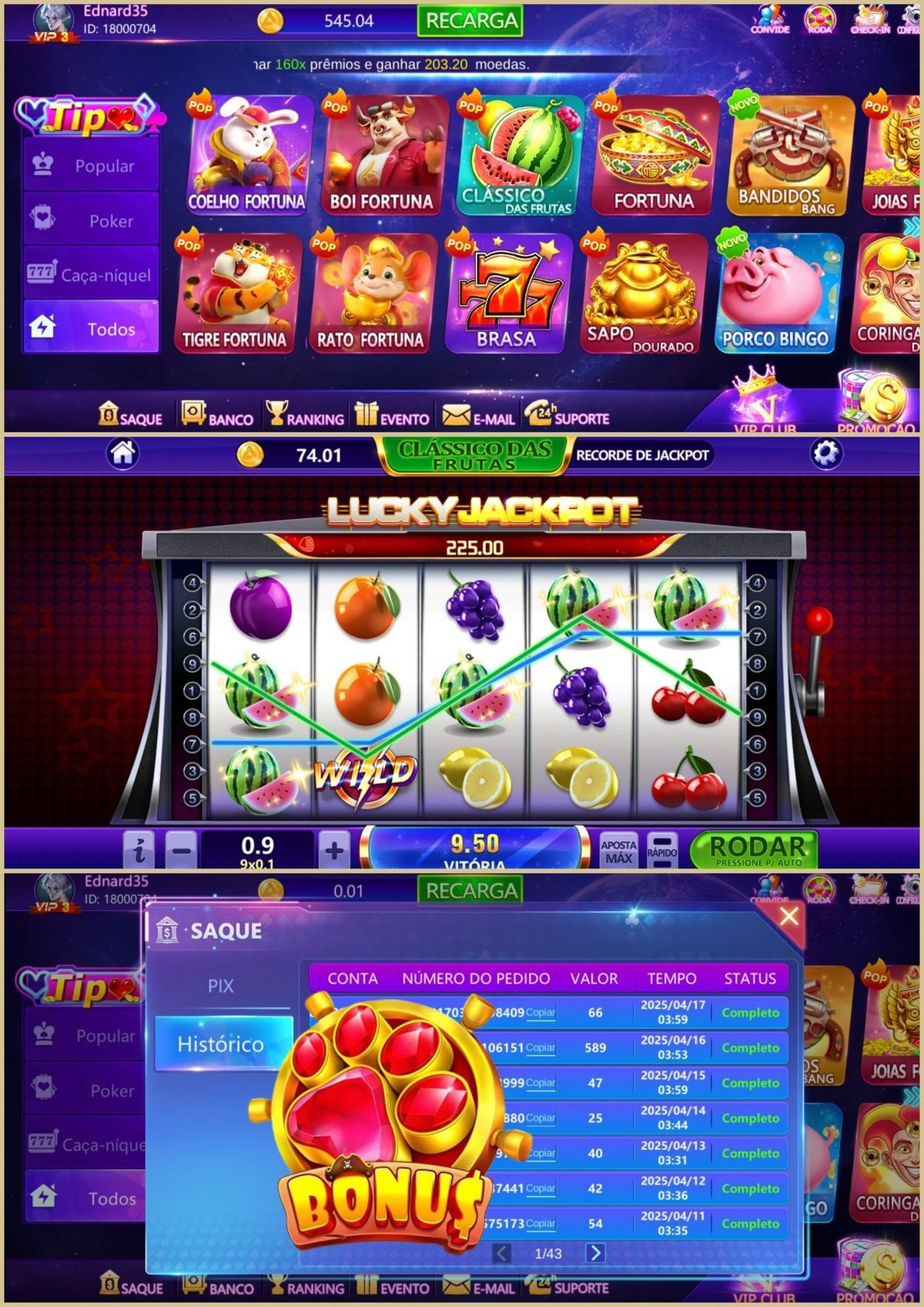 Legends Casino game